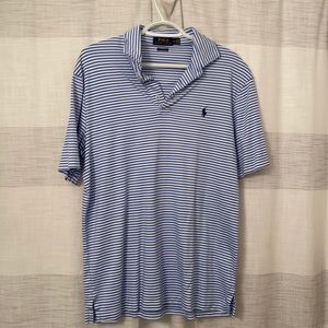 Polo Ralph Lauren Men’s Classic Fit Blue & White Stripe Polo